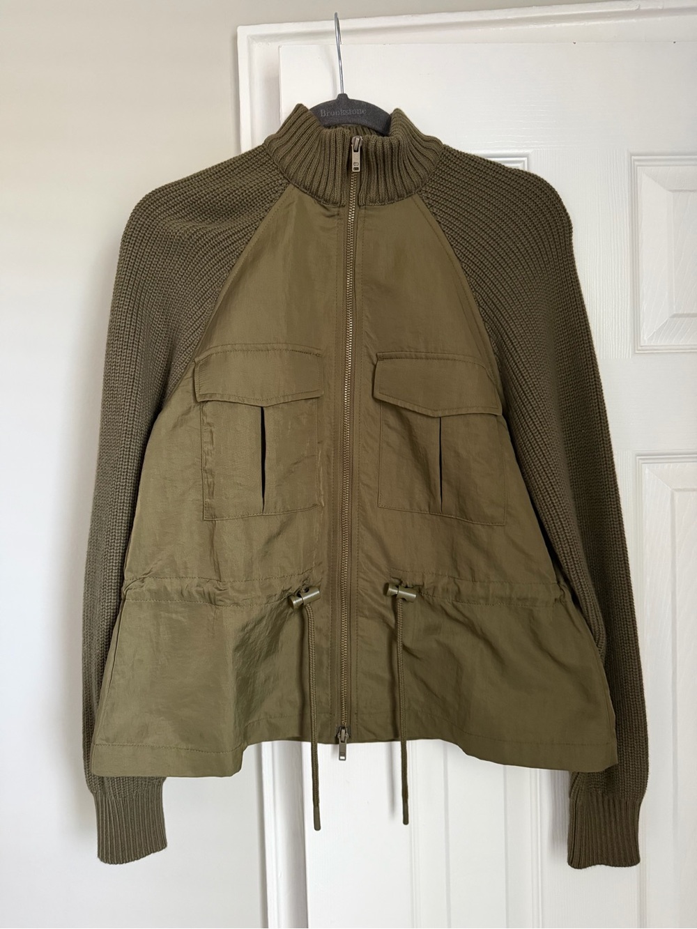 Woolrich x Target Mixed Media Utility Shacket Knit Jacket Olive Green XS
New wi